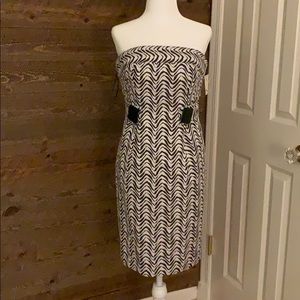 NWT —Milly of NY chocolate brown and ivory dress